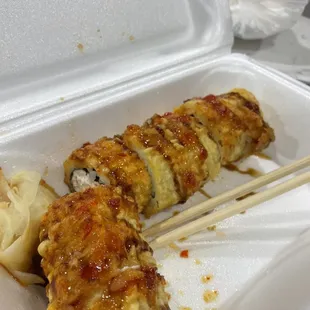 Dragon crab roll! Yum!!!!