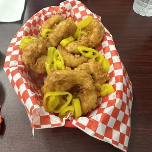 The calamari is perfect here!You know when you go some places and it's over cooked and chewy? NOT HERE!! And the batter is like tempura!