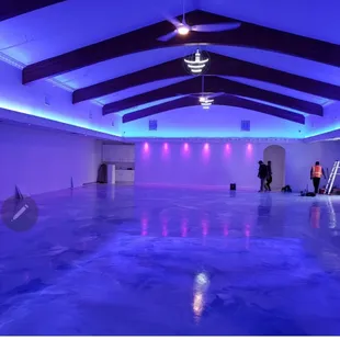 Installed RGB lighting.