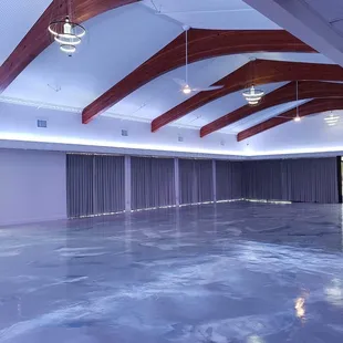Our epoxy floors are easy to keep clean, odor free and sanitary when compared to carpeted floors.