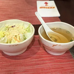 Salad and soup