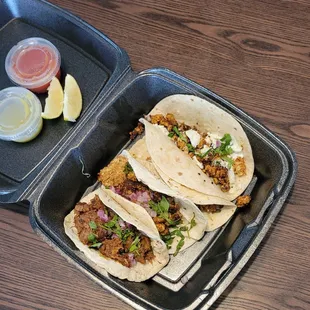 Tofu chorizo tacos. So good!