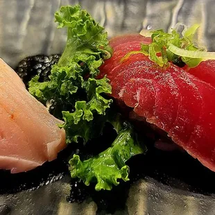 Yellowtail and Tuna Tataki!