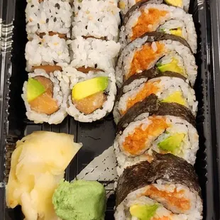 Manhattan roll and salmon avocado roll
