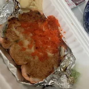 Baked Salmon Egg Sushi