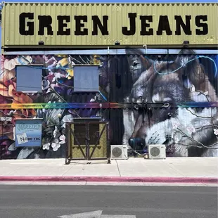 The outside of Green Jeans