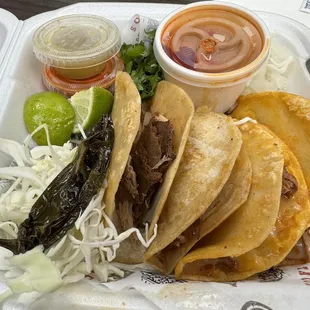 The 4-pack. I got carnitas and birria