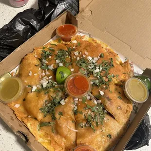 Carne asada QuesaPizza