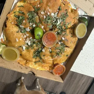 QuesaPizza w carne asada