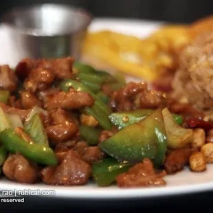 lunch special - szechuan spicy peanut chicken.