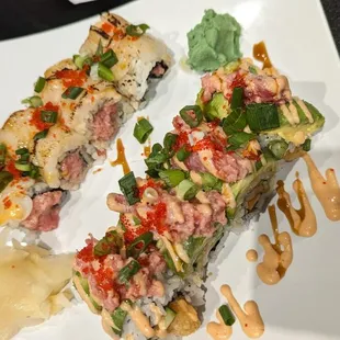 Sailor and dragon on fire roll!