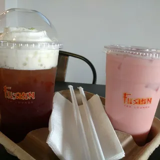 Strawberry Banana Milk Tea