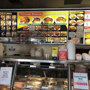 the menu of the restaurant