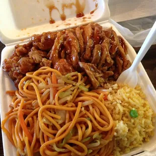 This was a flavorful-juicy Two Plate entré... Well worth it, customer calling service is perfect...