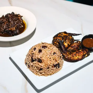 Rice n Peas + Jerk Chicken
