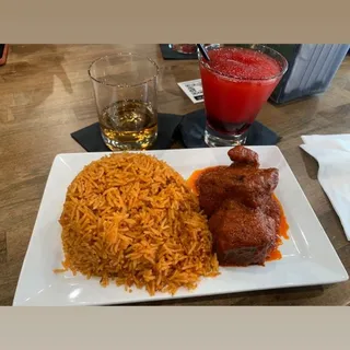 Jollof Rice and Stew Beef