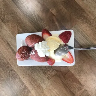 Red Velvet Puff Puff