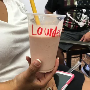 Wild berry + dulce shake