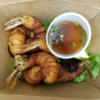 Bacon Wrapped Prawns