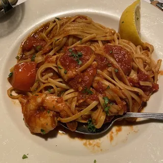 Prawns Diavolo Linguine