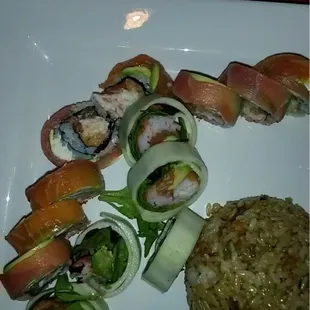 Monster and spring roll