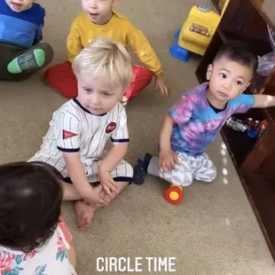 Isha&apos;s story time with the children.