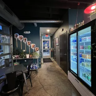 the inside of a restaurant