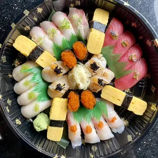 Nigiri deluxe platter TOGO. Please call or order on our website at least one day in advance!