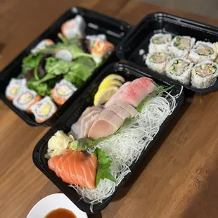 sushi, sashimi, food, sushi and sashimi