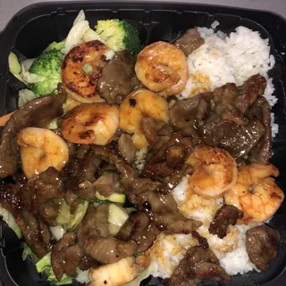 Beef and Shrimp Teriyaki