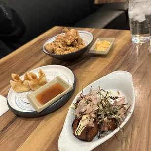 5. Takoyaki  7. Crab Cheese Wontons 4. Japanese Fried Chicken