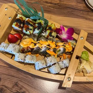 sushi and sashimi, sushi, sashimi, food