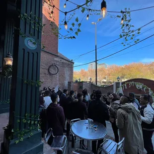 open space on the patio