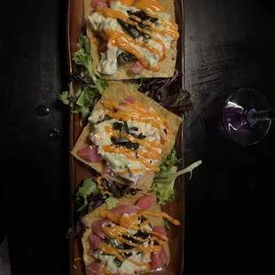 Ahi Nachos