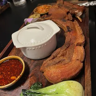 Overcooked pork belly