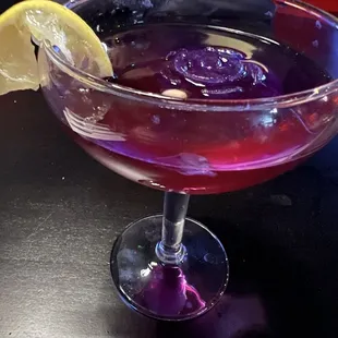 Butterfly pea martini.