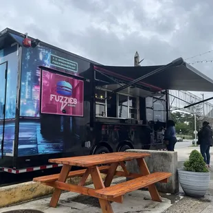 Fuzzies food truck at Peabody