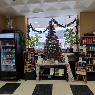 a decorated christmas tree