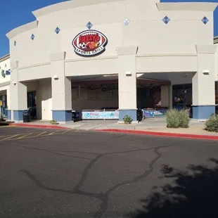 the front of the restaurant