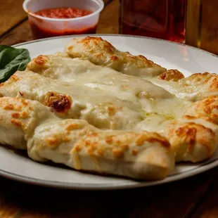 Bread sticks with Mozzarella cheese