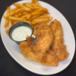 fried fish and fries