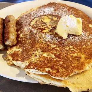 Pancakes and sausage