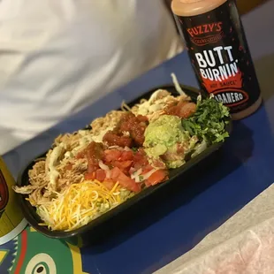 Burrito Shredded Chicken Burrito Bowl