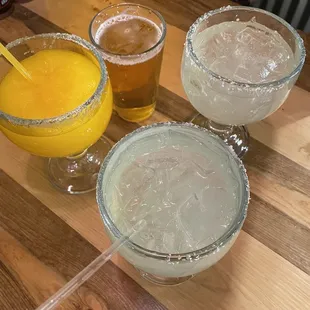 Margaritas and beer