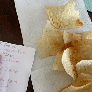 This receipt clearly shows both no fuzzy dust and line rice.