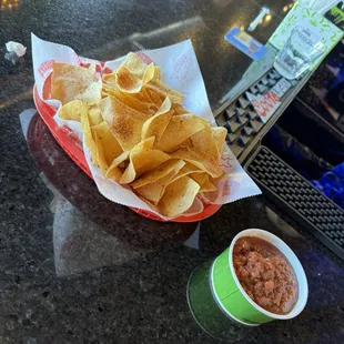 Chips &amp; Arbol Chile Salsa