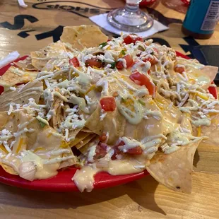 Shredded Chicken Nachos