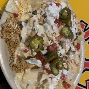 Shredded Chicken Nachos