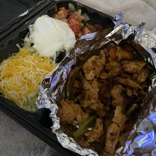 Fajita chicken plate