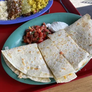 Shredded Chicken Quesadilla